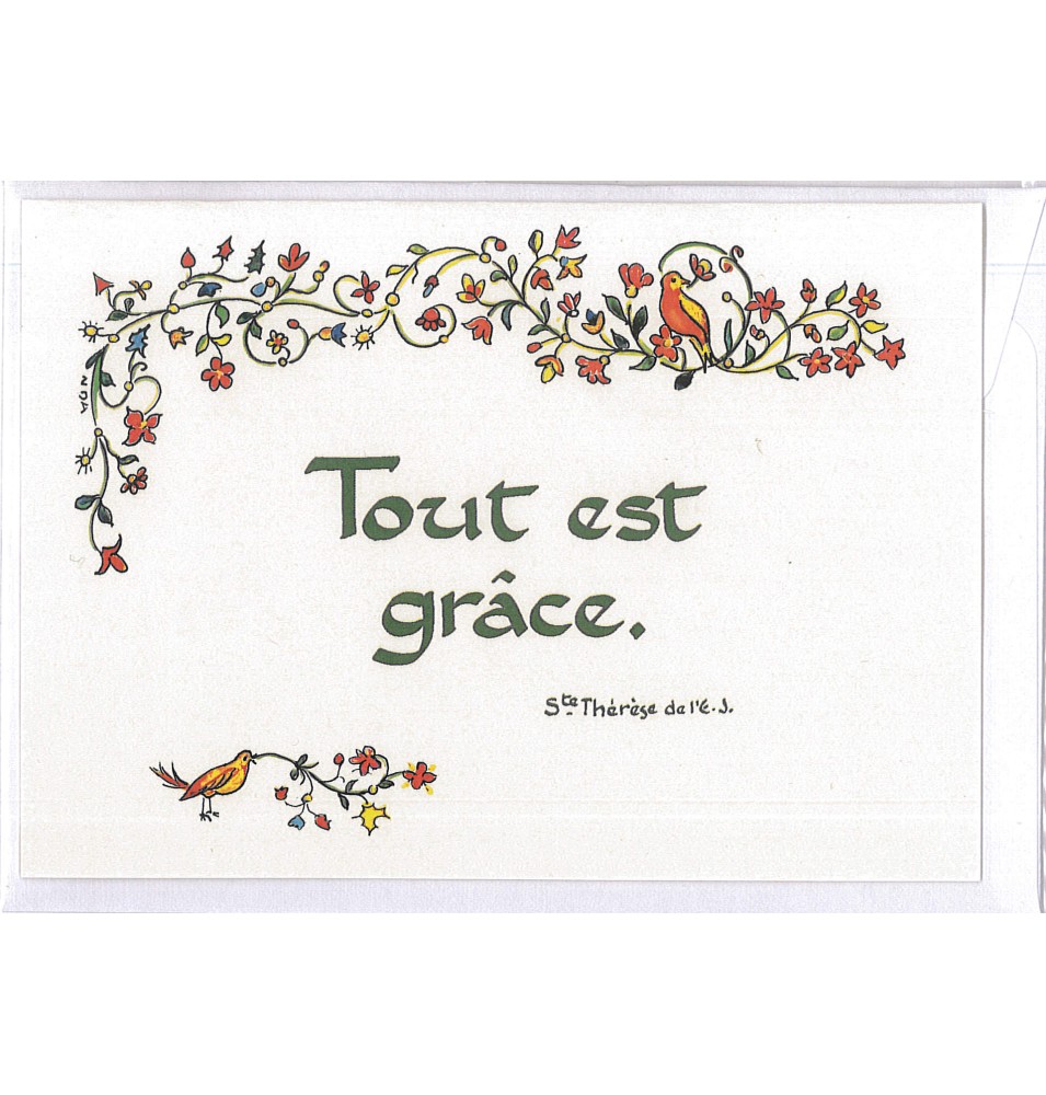 Carte Prière - FN11 - Tout est grâce