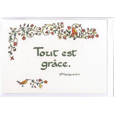 Carte Prière - FN11 - Tout est grâce