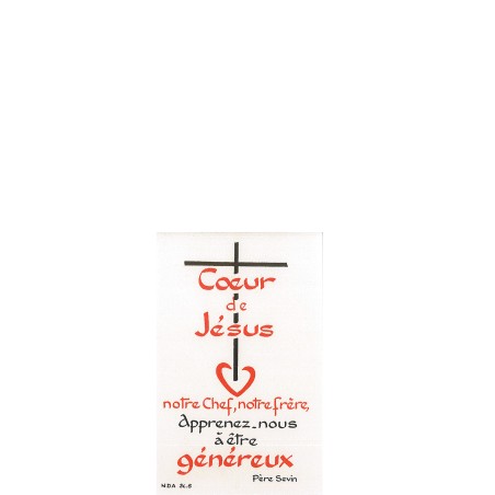 Carte Prière - SC05 - Coeur de Jésus