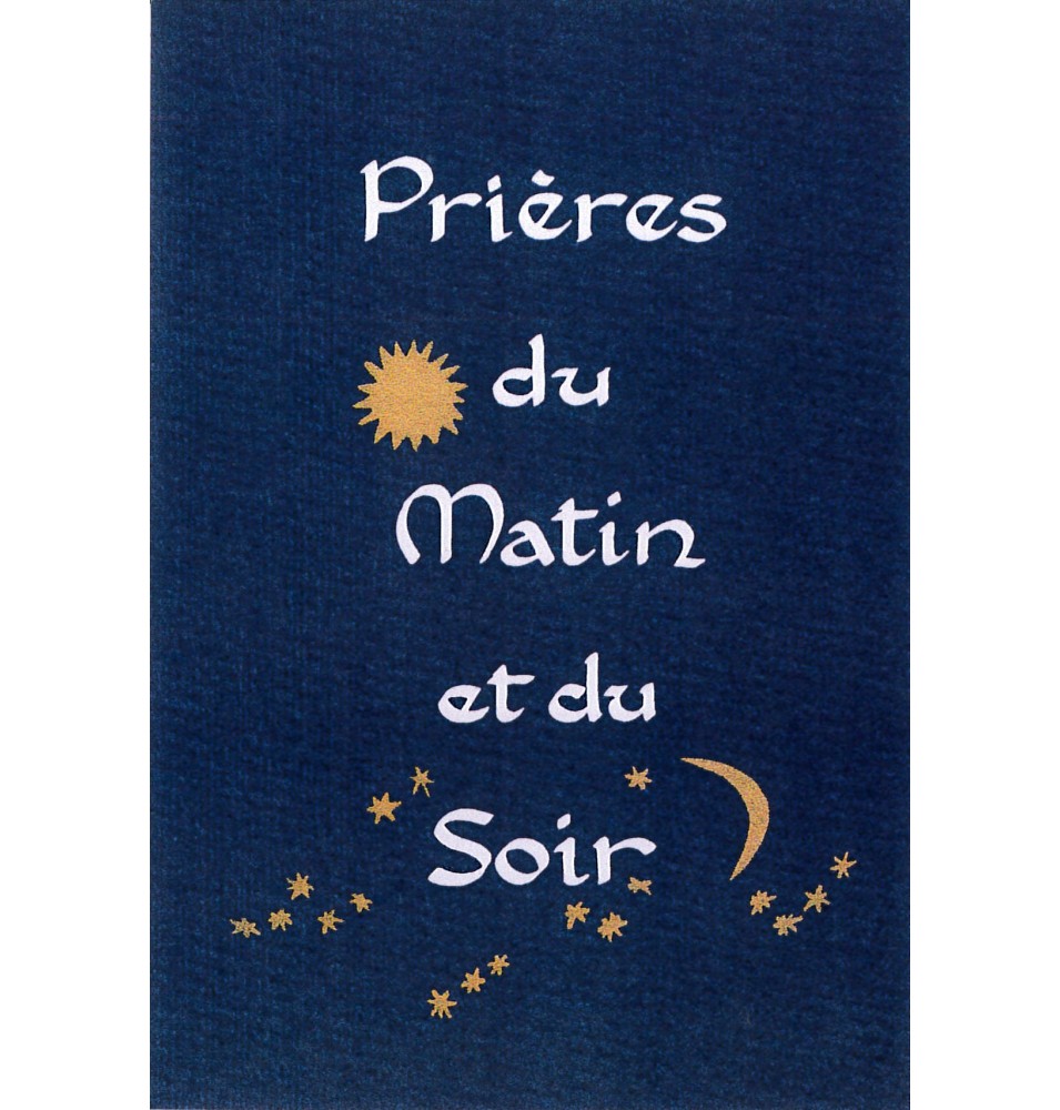 Carte Prière - PE25 Prières du matin et du soir