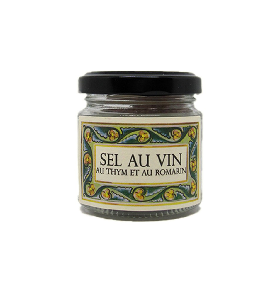 Sel au vin, au thym et au romarin 60g