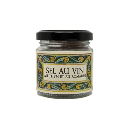 Sel au vin, au thym et au romarin 60g