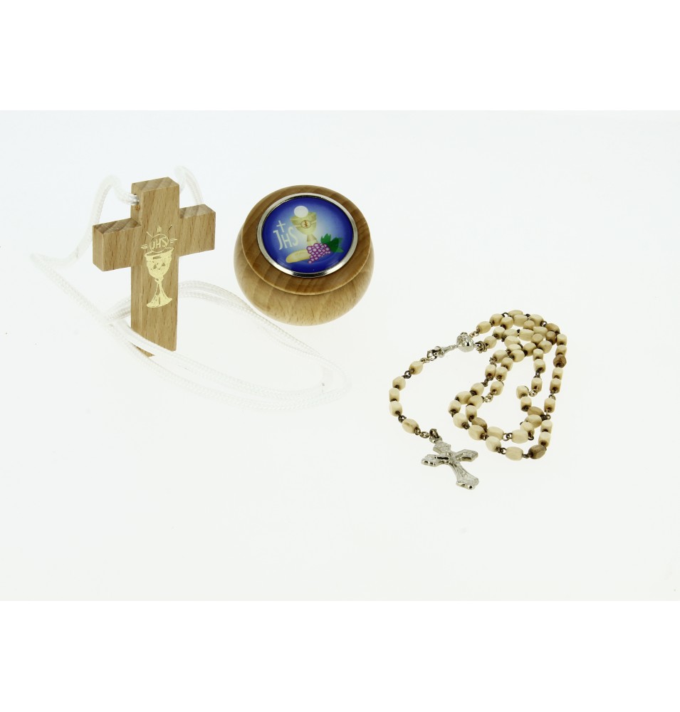 Ensemble en bois pour communiant