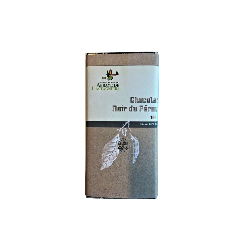 Tablette de Chocolat Noir du Pérou - Cacao 65%