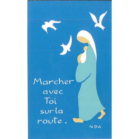 Carte 1ère Communion - B47 Vièrge aux Colombes