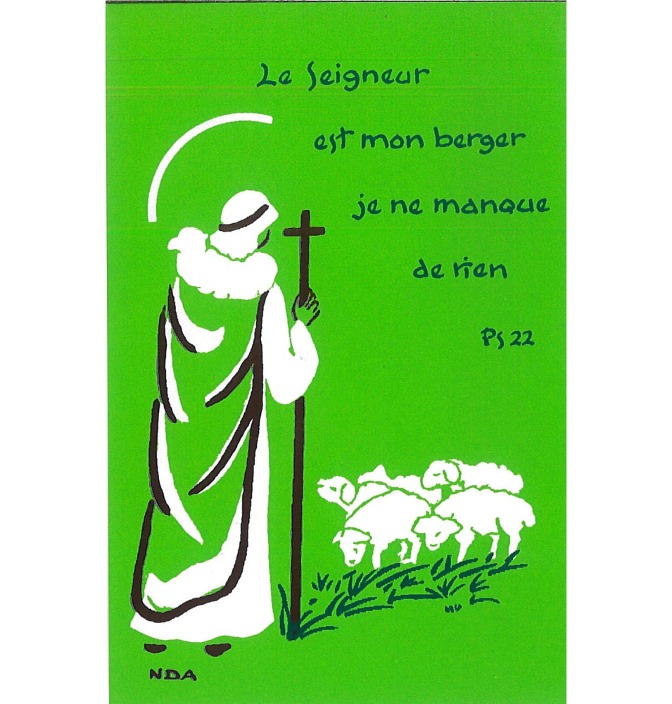 Carte Profession de foi - Confirmation - C28 Bon Pasteur