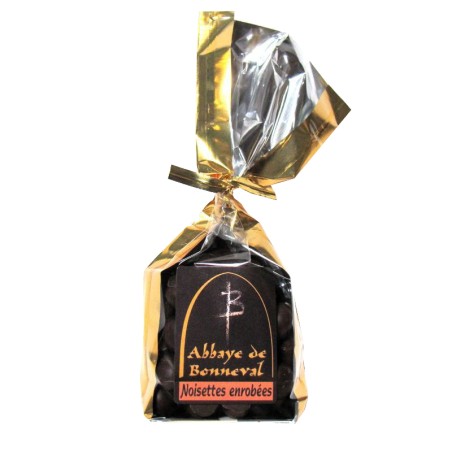 Noisettes Grillées Enrobées de Chocolat Noir