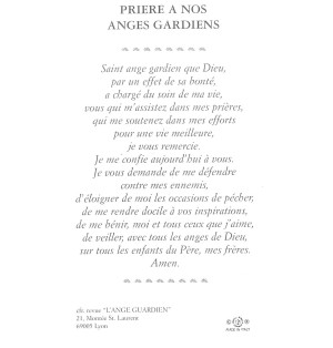 Image Prière Ange Gardien