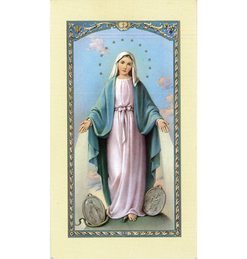 Image Prière Vierge Miraculeuse