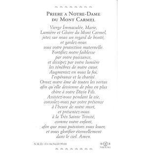 Image Prière ND du Mont Carmel