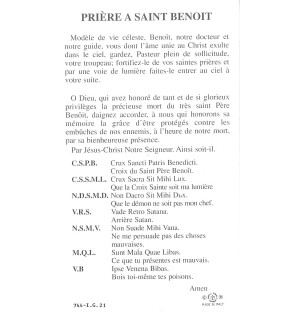 Image Prière St Benoit