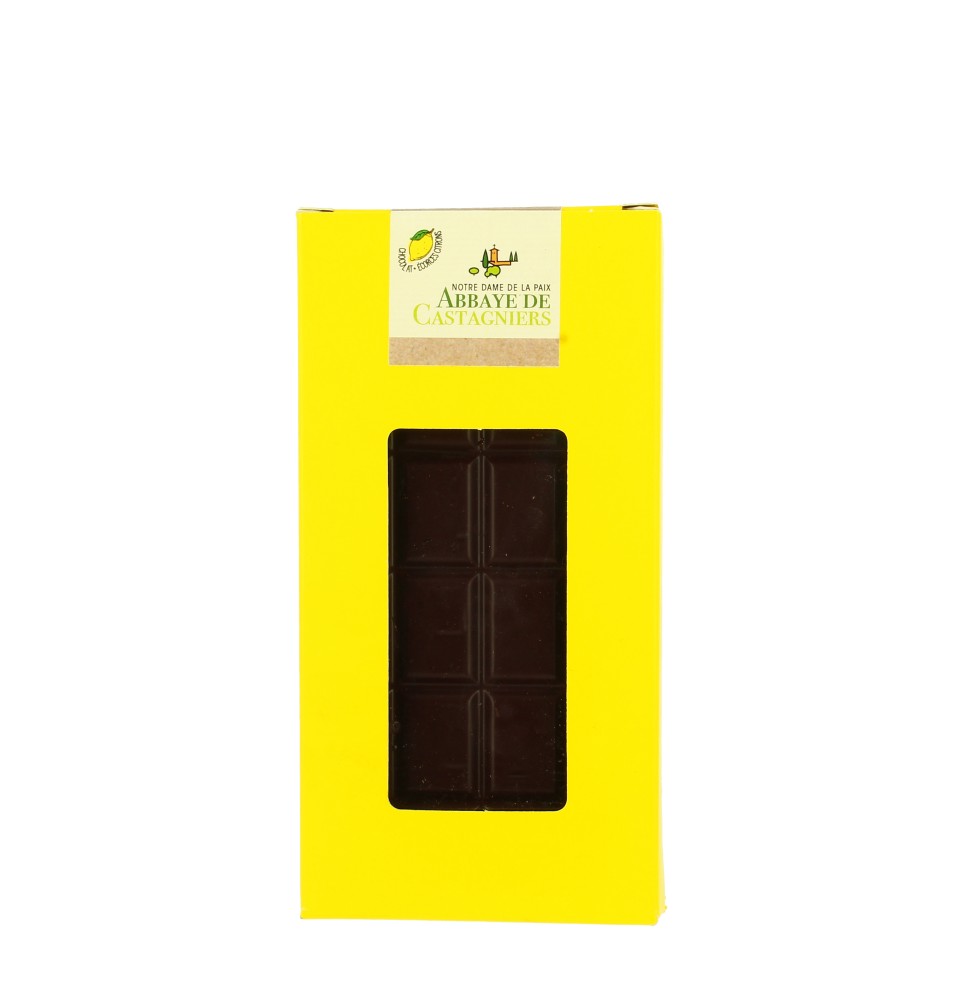 Chocolat Noir 55% aux Ecorces de Citron Confites - 100 gr