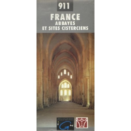 Carte thématique - Abbayes et sites cisterciens. (Occasion)