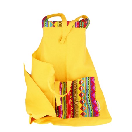 Tablier en Toile Verte