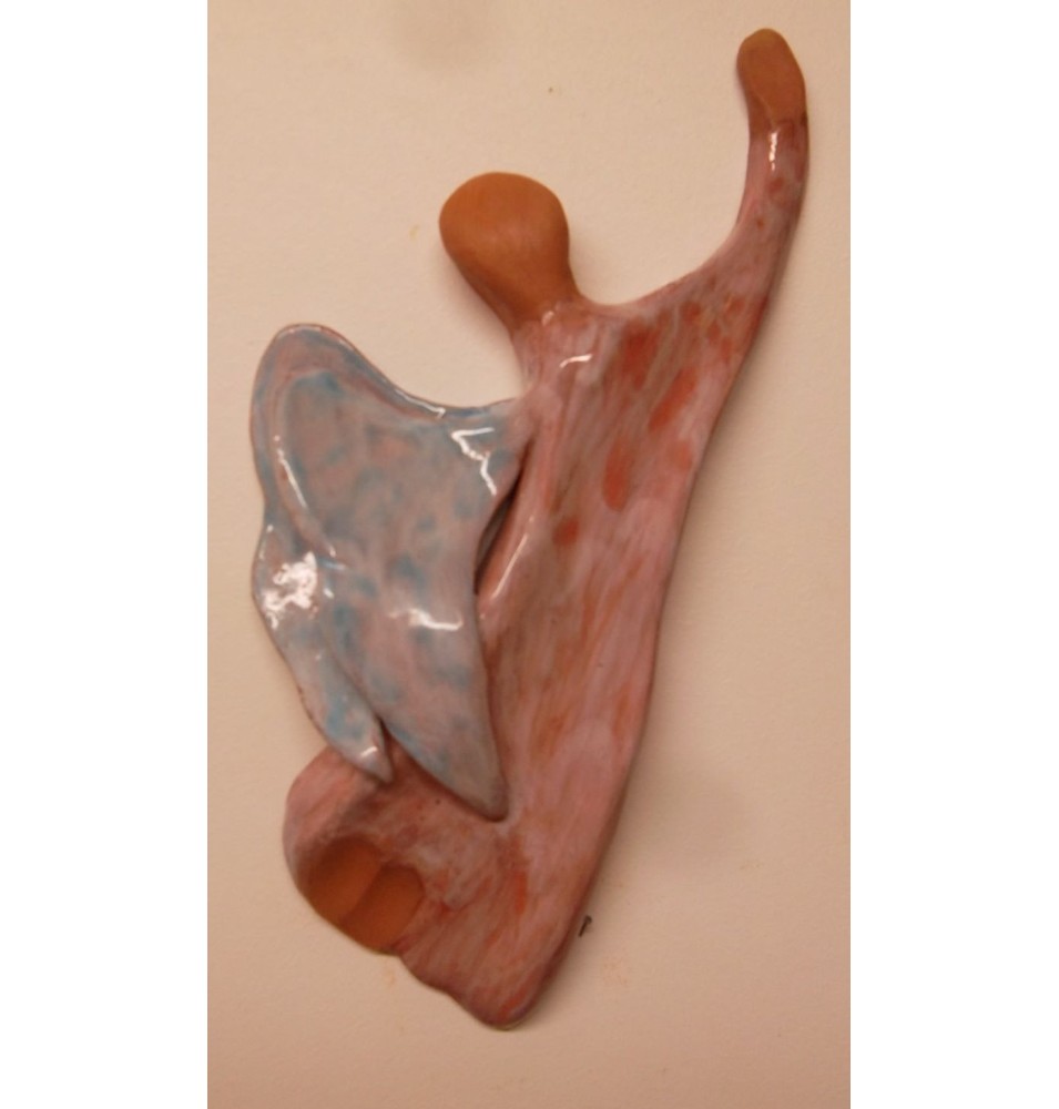 Vierge à l'Enfant, en terre cuite émaillée - (SC-VEém)