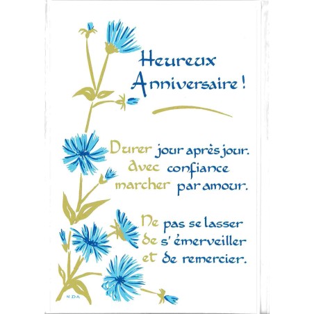 Carte Prière - P960 - Heureux Anniversaire