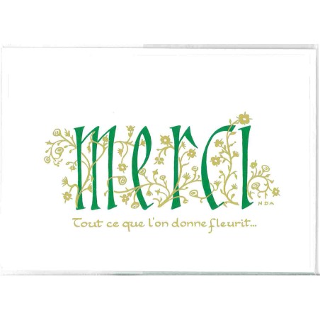 Carte Prière - S965 - MERCI