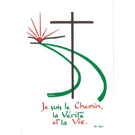 Carte Prière - A04 - Je Suis Le Chemin...