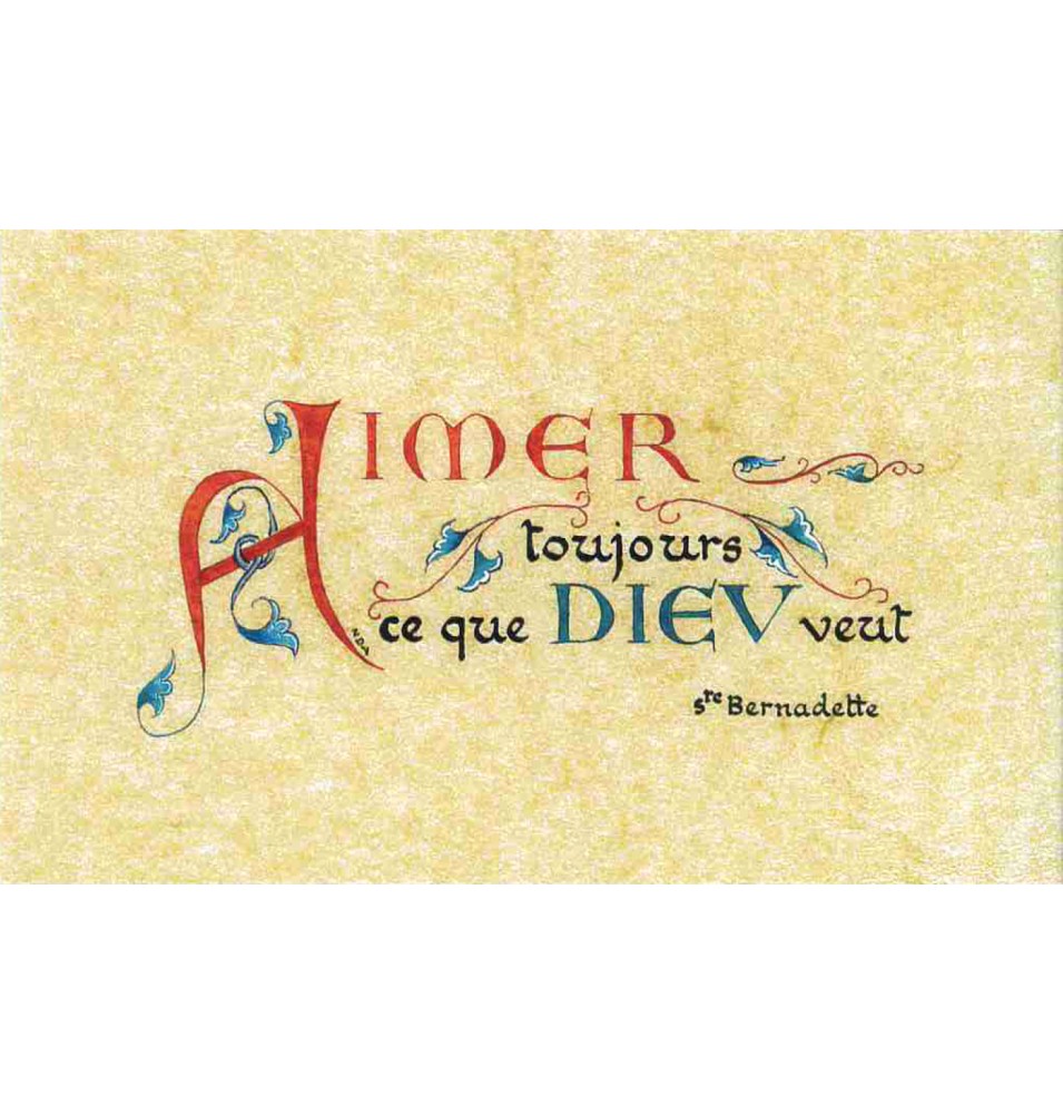 Carte Prière - PF16 - Aimer ....Ce que DIEU Veut