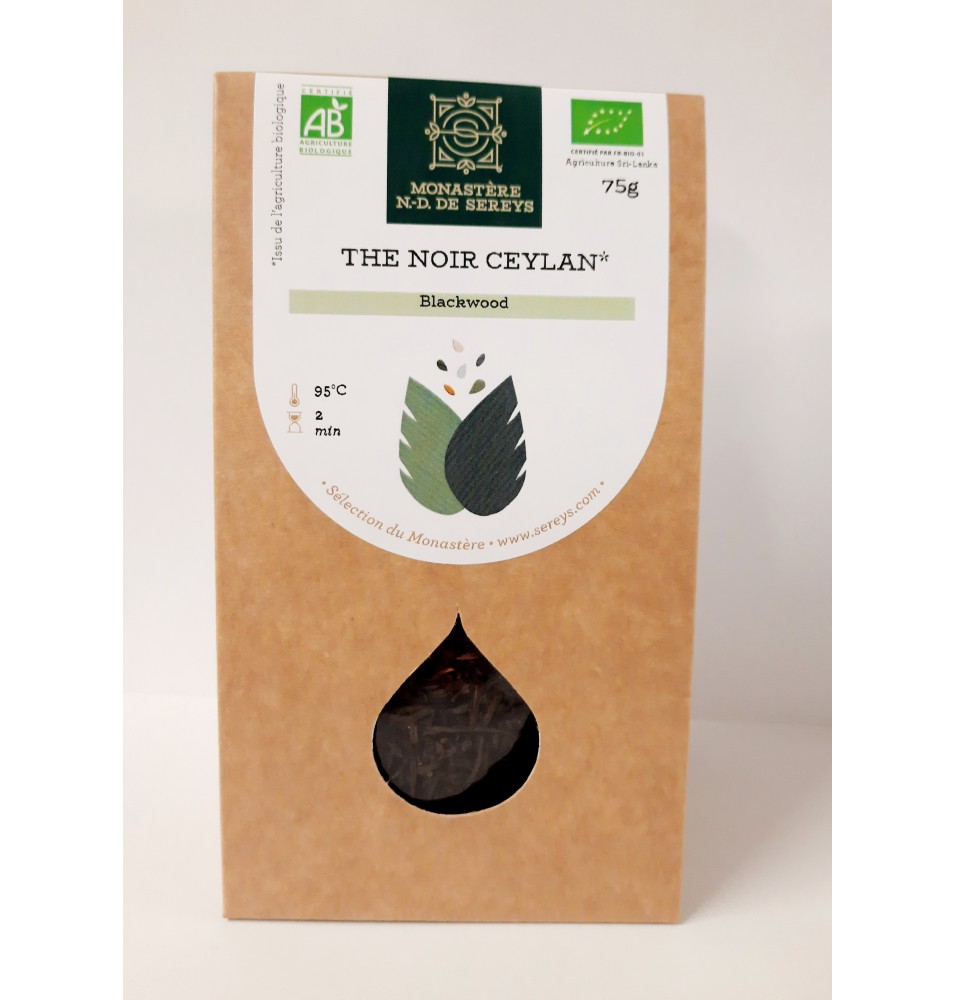 Thé noir de Ceylan Blackwood BIO