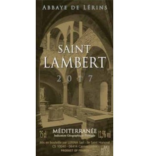 Vin rouge de pays de méditerranée - Saint lambert - BIO ~ 2017