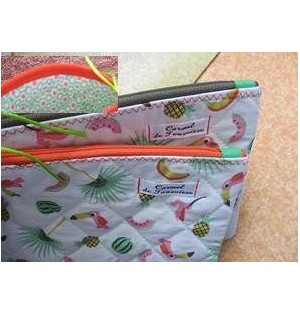 Pochette matelassée Exotique - Vert (CF OPMAEX V20)