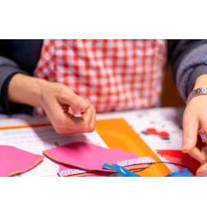 Chausson bébé en cuir d'agneau rouge 0-6 mois (JE-CHP03)