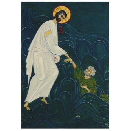 Carte icône - Jésus marchant sur les eaux (NE c-ic S15)