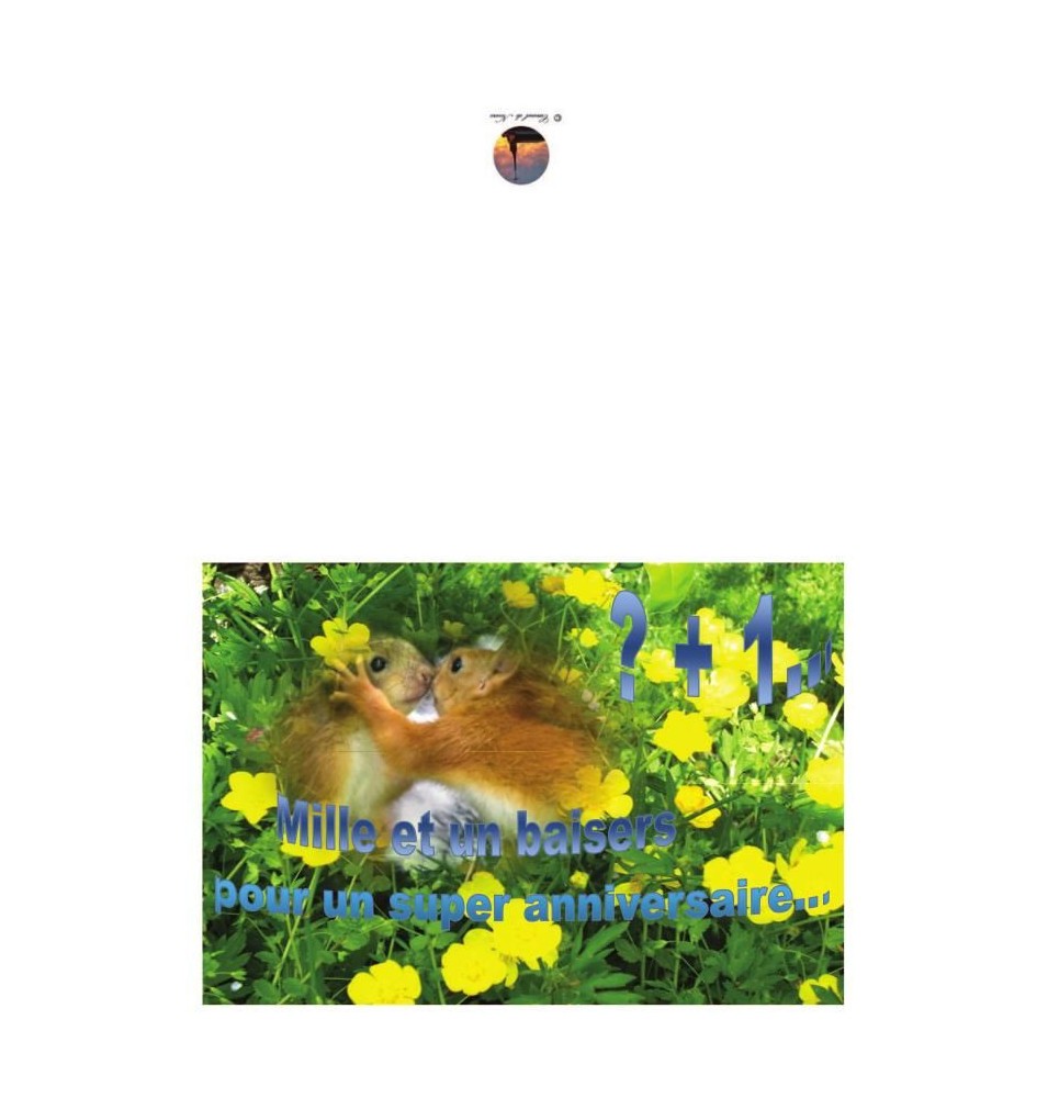 Carte de voeux anniversaire (NE c-o 9)