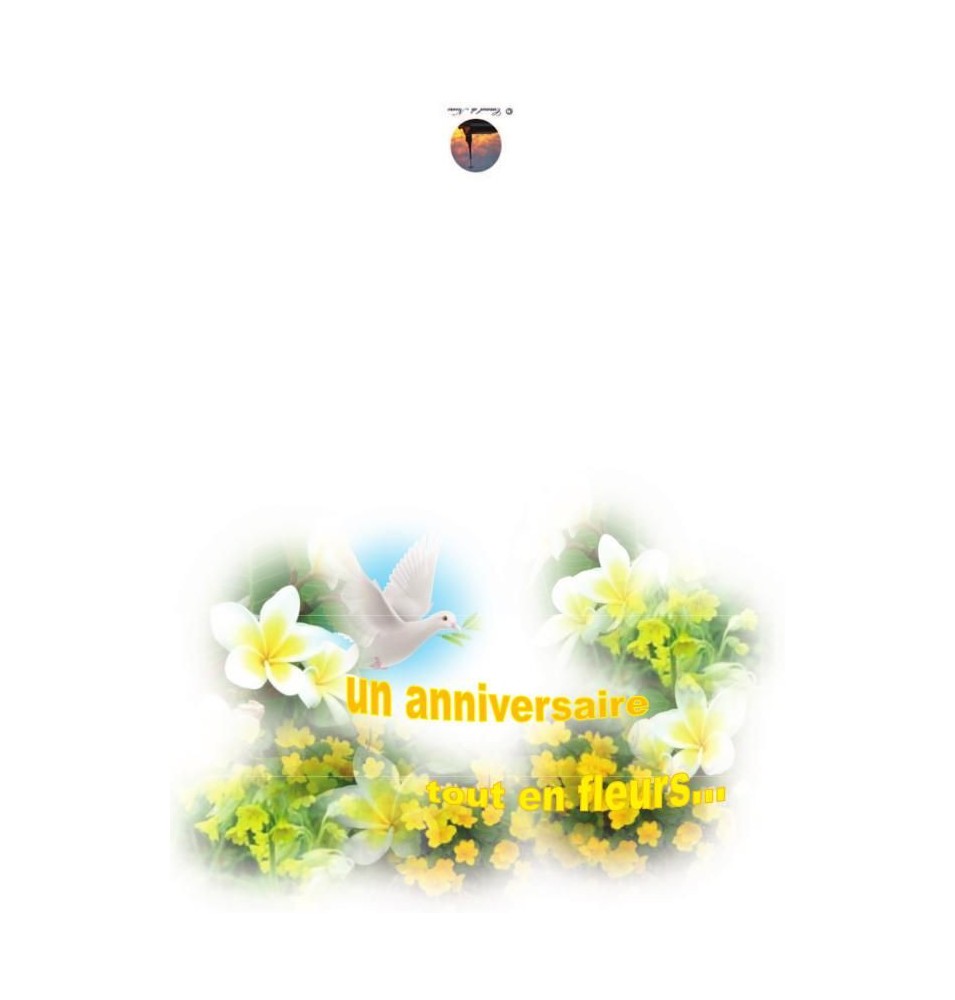 Carte de voeux anniversaire (NE c-o 10)