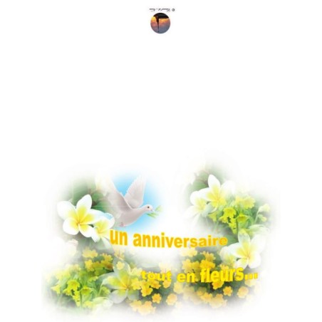 Carte de voeux anniversaire (NE c-o 10)