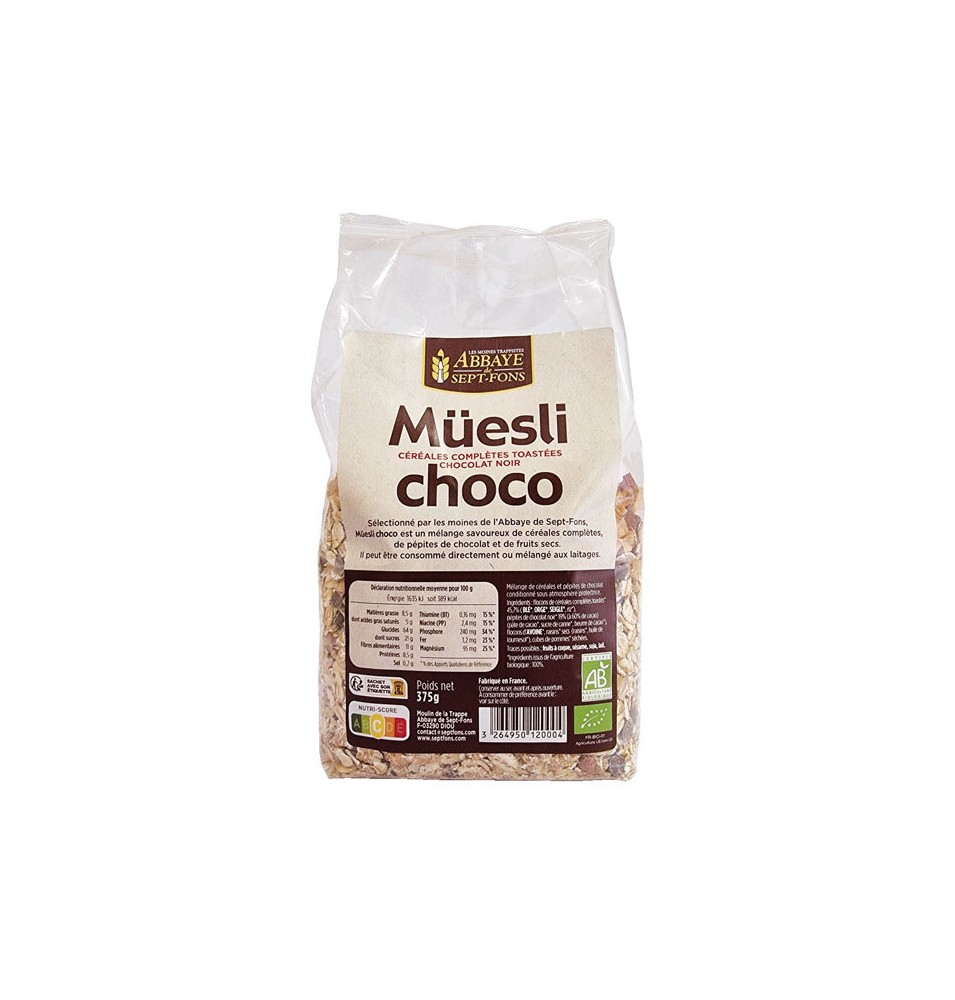 Müesli aux pépites de chocolat BIO
