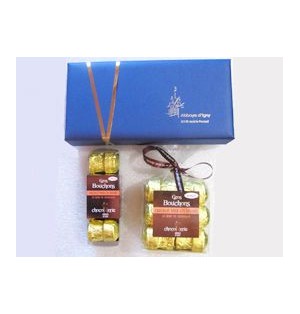 Gros bouchons x8 fourrés au marc de Champagne (BI8)