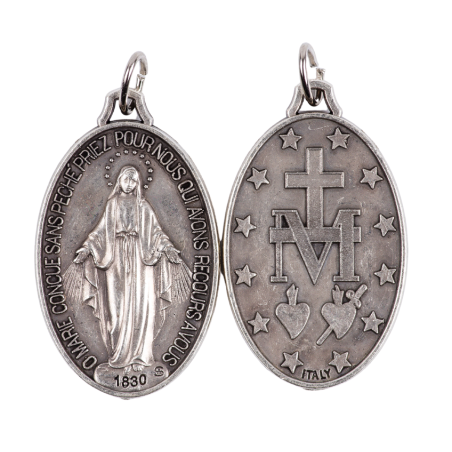 Médaille miraculeuse de Marie - grande 4 x 2,5 cm