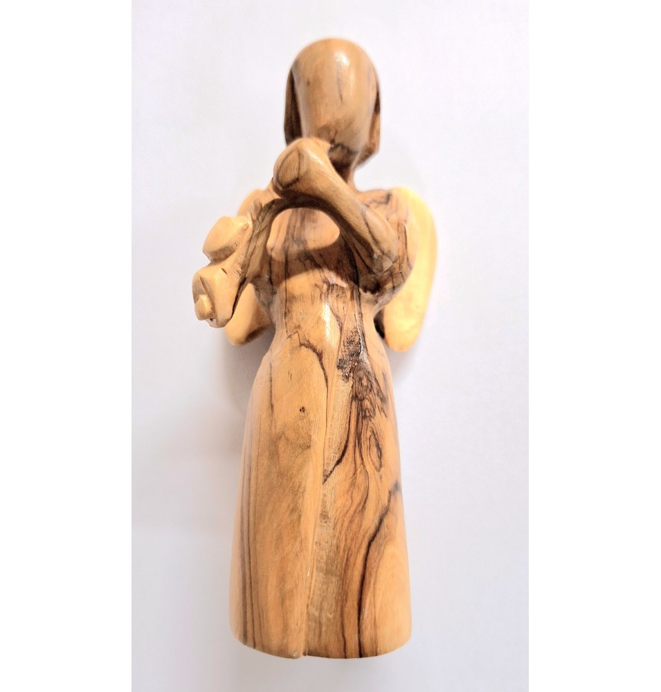 CRECHE B2 N°53 - Coffret Sainte Famille 3 santons : Jésus, Marie et Joseph en terre cuite (6cm)