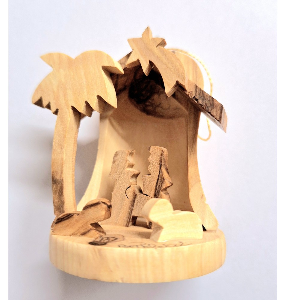 CRECHE B2 N°53 - Coffret Sainte Famille 3 santons : Jésus, Marie et Joseph en terre cuite (6cm)