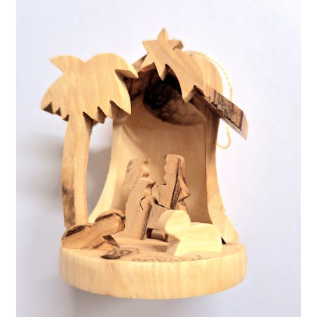 CRECHE B2 N°53 - Coffret Sainte Famille 3 santons : Jésus, Marie et Joseph en terre cuite (6cm)