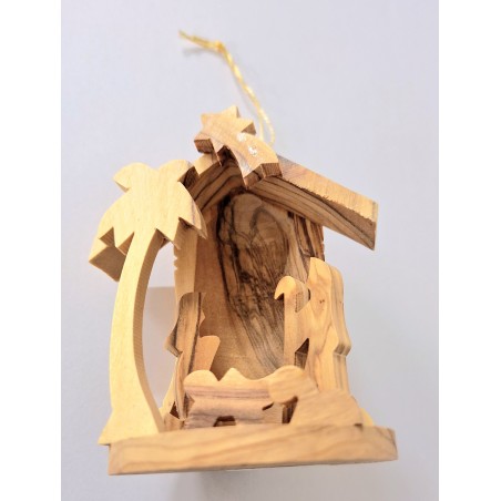 CRECHE B2 N°53 - Coffret Sainte Famille 3 santons : Jésus, Marie et Joseph en terre cuite (6cm)