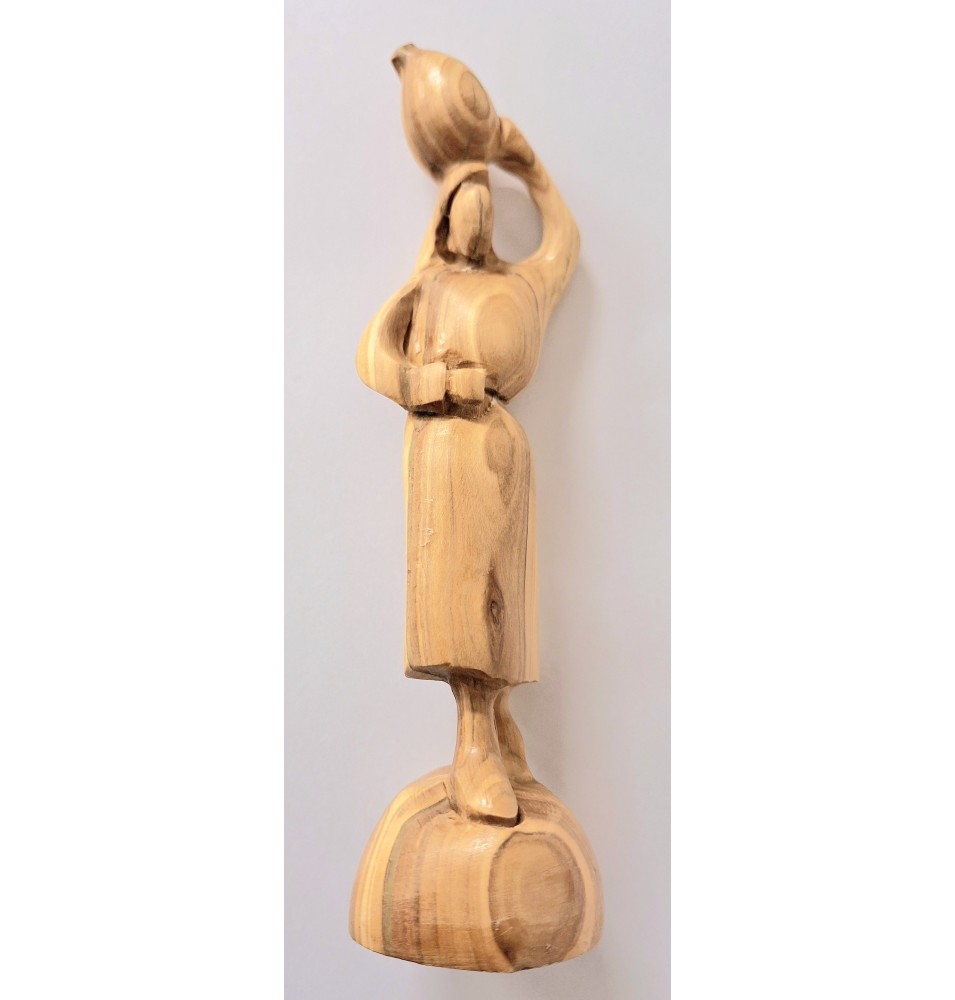 CRECHE B2 N°53 - Coffret Sainte Famille 3 santons : Jésus, Marie et Joseph en terre cuite (6cm)