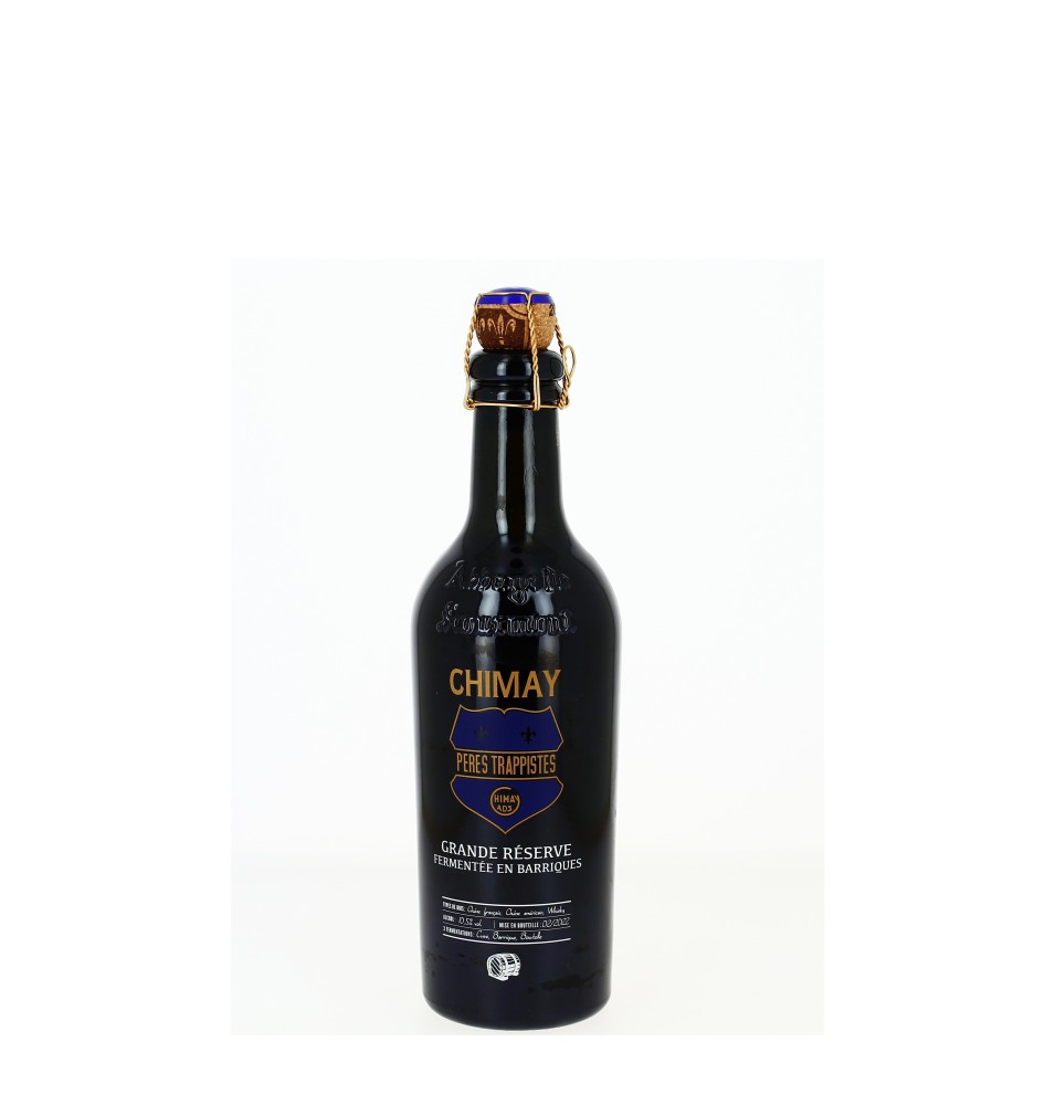 Bière Chimay Bleue Grande Réserve - 3 Fermentations dont Barriques Rhum - 2021 - 37,5 cL