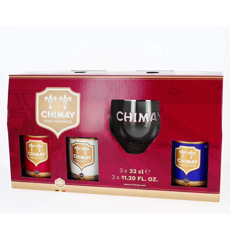 Coffret Cadeau Découverte de bières 3 x 33 cl +  1 verre