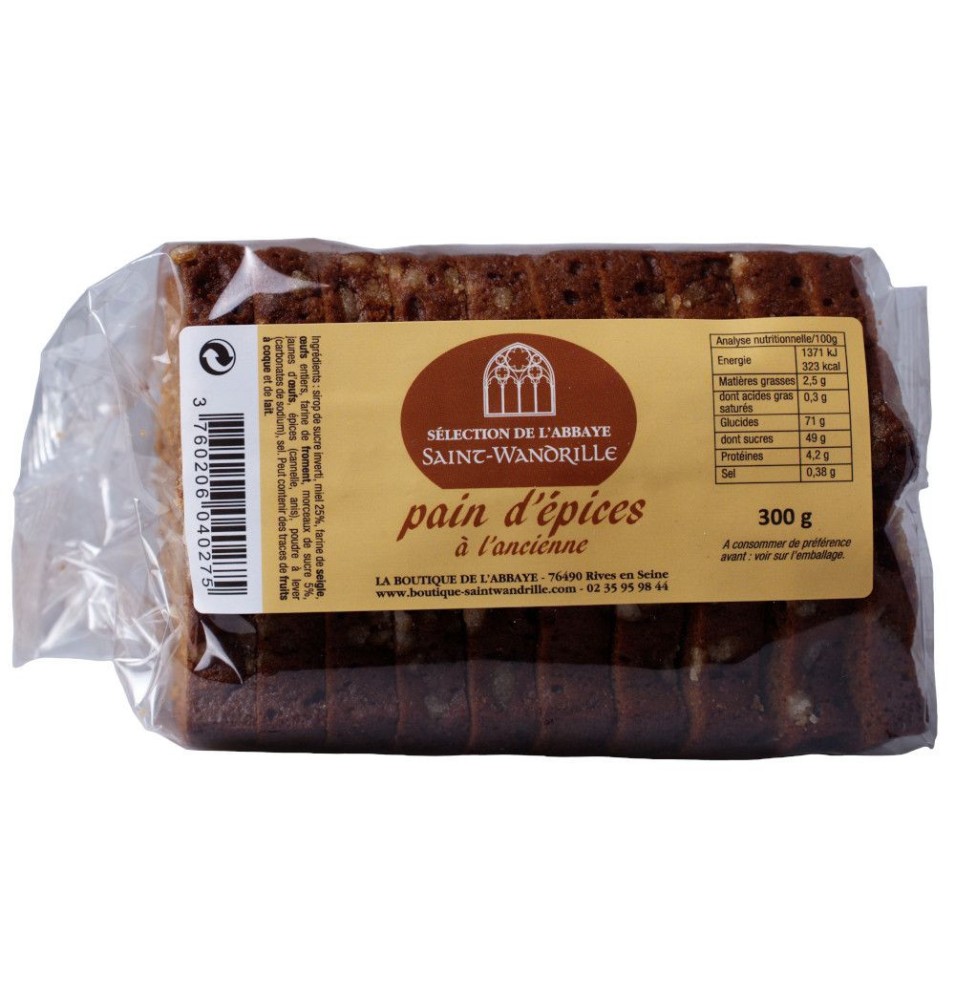 Pain d'épices à l'ancienne tranché - 300g (SW-05.538)