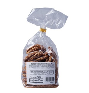 Croquants aux noisettes et caramel au beurre salé - 125g (SW-05.615)