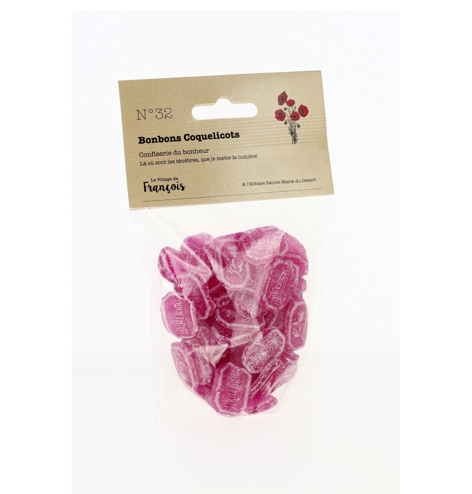 Bonbons arôme coquelicot