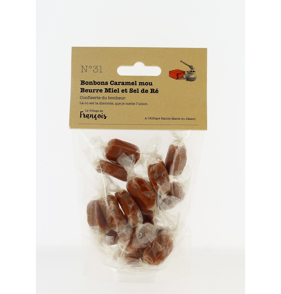 Bonbons Caramel mou au Beurre, Miel et sel de l'île de Ré