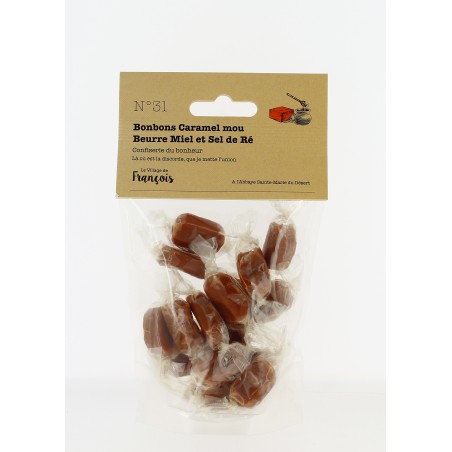 Bonbons Caramel mou au Beurre, Miel et sel de l'île de Ré