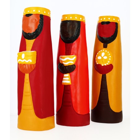 CRECHE B3 - Sainte Famille - 3 Santons de Grande Taille