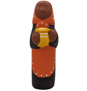 CRECHE B3 - Couple de Bergers et Animaux - 5 Santons de Grande Taille