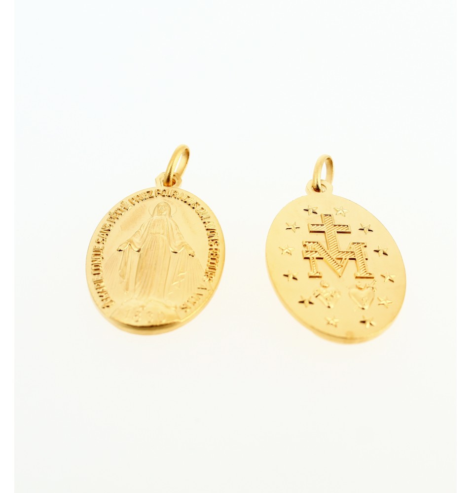 Médaille miraculeuse de Marie - grande 3,5 x 2,2 cm