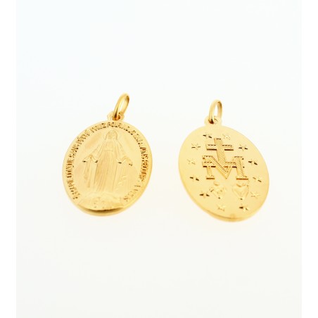 Médaille miraculeuse de Marie - grande 3,5 x 2,2 cm